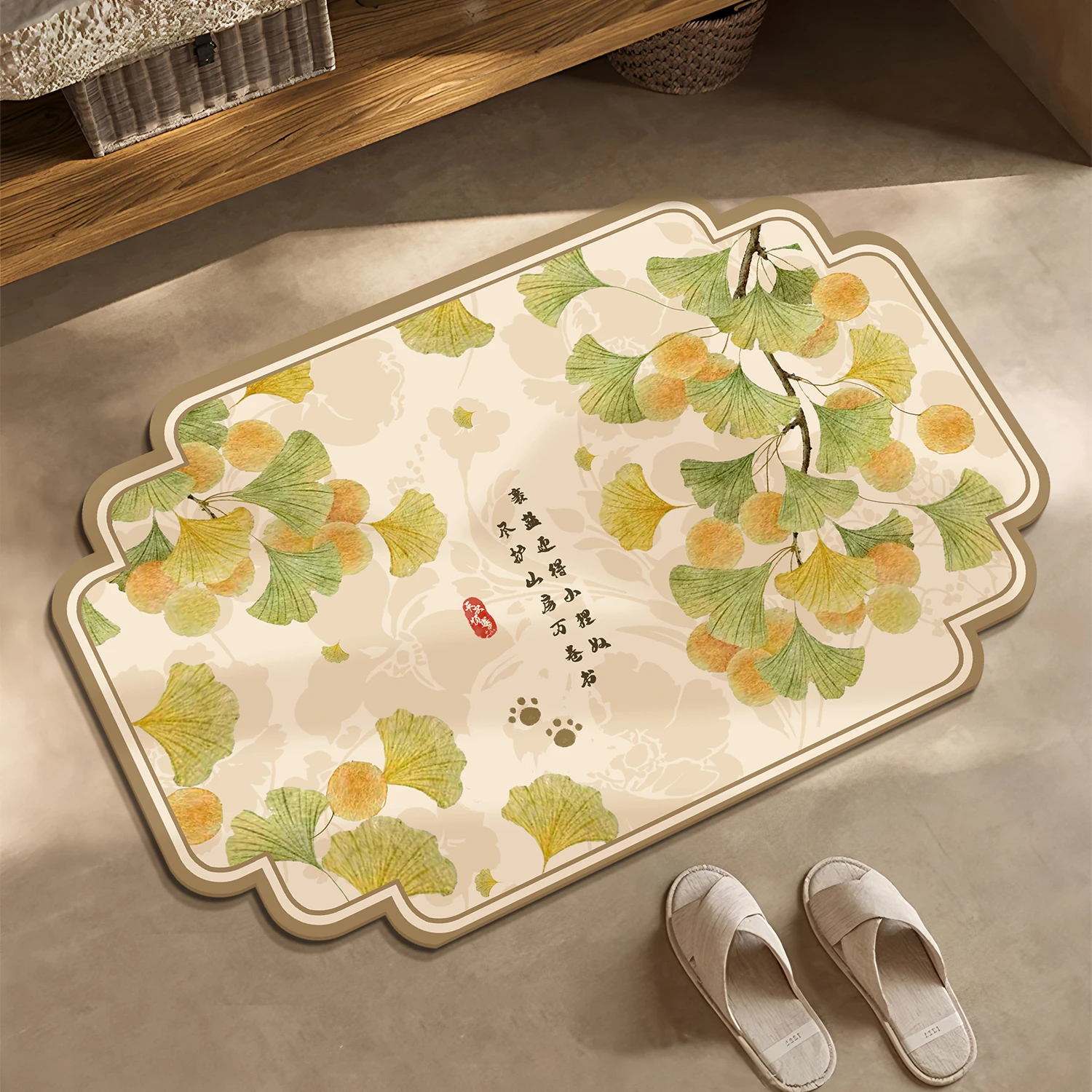 

Новый китайский силиконовый коврик для диддроидки Sle Batoom, противоскользящий, водонепроницаемый, впитывающий, грязеотталкивающий, мягкий коврик для ног для раковины Wa