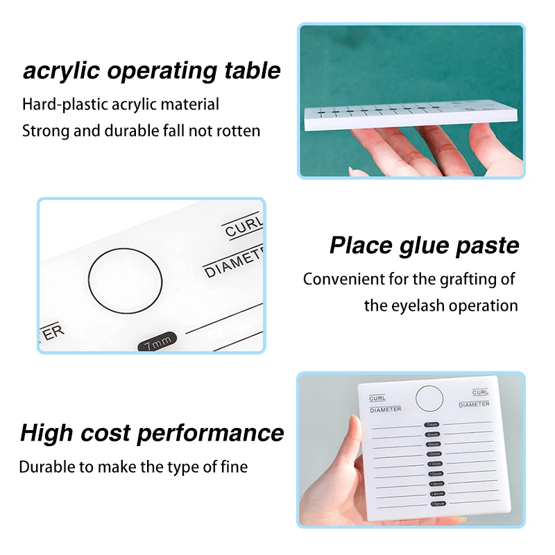 MASSA nouveau Table de greffage de cils support de faux cils support adhésif de cils support d'extension de cils outil de tampon de cils plateau de maquillage