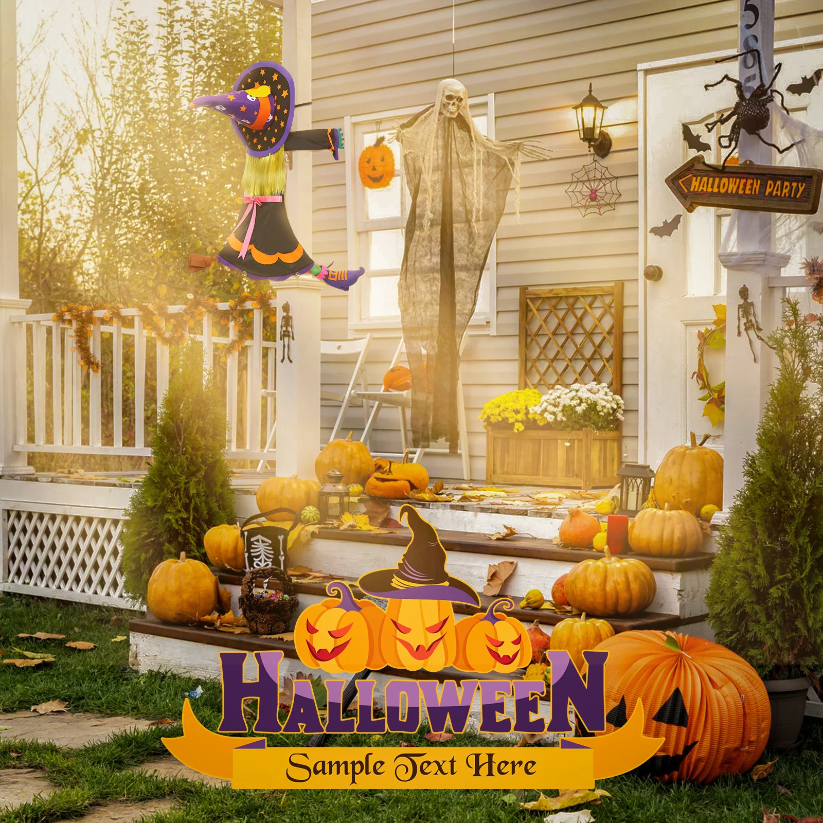 

Halloween Front Door Decor Decoration Outdoor Indoor and Decorations outside Funny