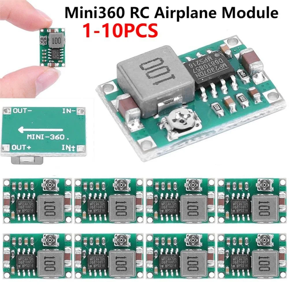 1-10PCS 3A MINI360 DC-DC Step Down Converter Volt Regulator Mini360 RC Airplane Module 4.75V-23V Power Supply Converter Module