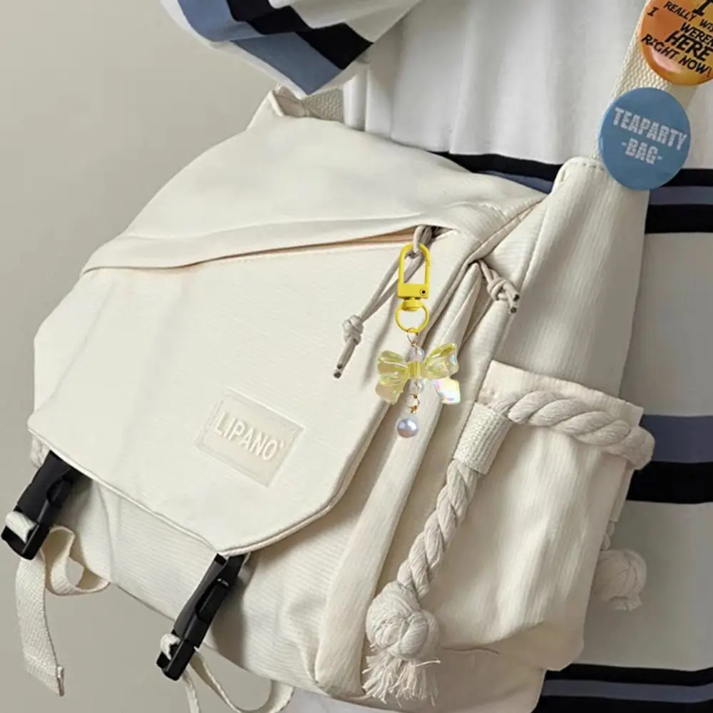 Candy Color Candy Color Bow Knot Pendant Key Chain Pendant Bow Knot Keyring Knot Accessories Imitation Bow Keychain Girls Gifts