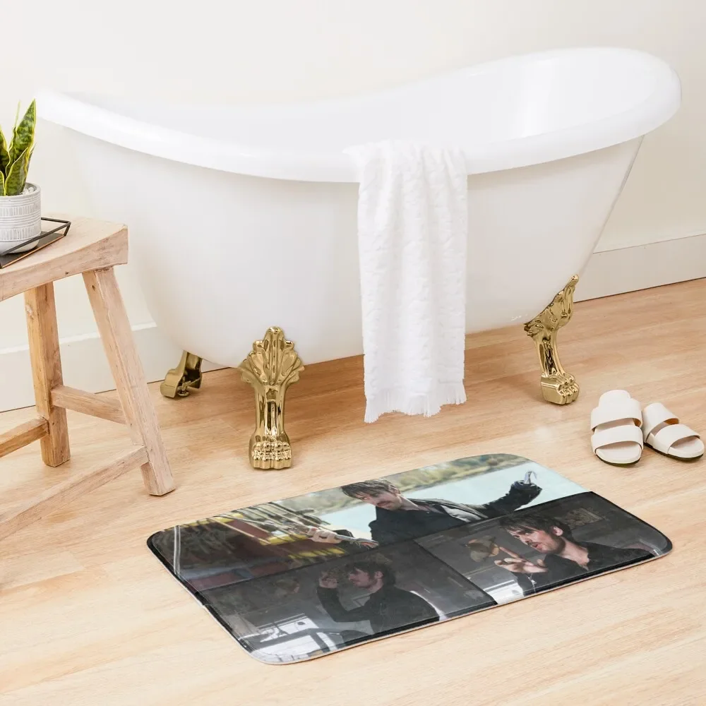 

Dark Hook Bath Mat Bathroom Absorbent Quick Dry Modern Bathroom Accessories Mat