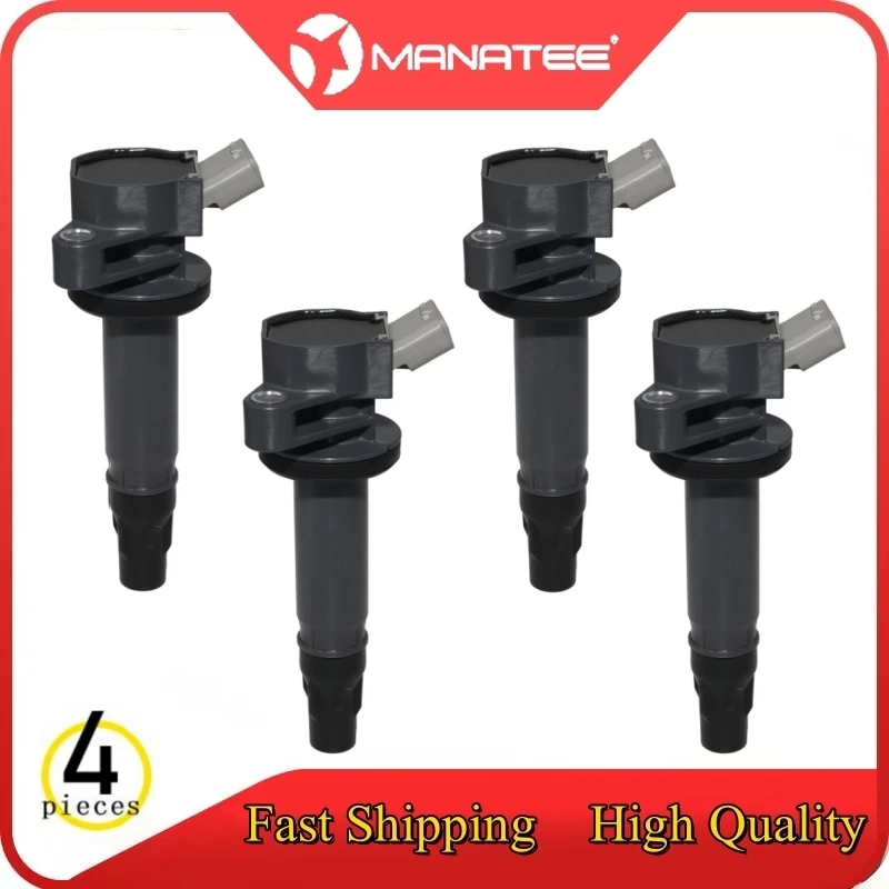 4PCS Auto Ignition Coil For DAIHATSU CUORE VII 2007 SIRION 2013 FOR TOYOTA AURIS 2007-2012 YARIS 2005-2013 19500B1010 19500B2040