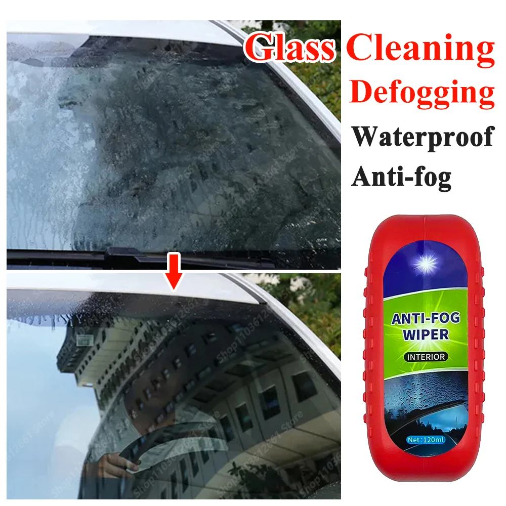 120ml รถแก้วเคลือบฟิล์มน้ํามันแปรงทําความสะอาดกระจกมองหลัง Anti-FOG Rain-proof Windows ทําความสะอาดกระจกซ่อมโคมไฟขัด