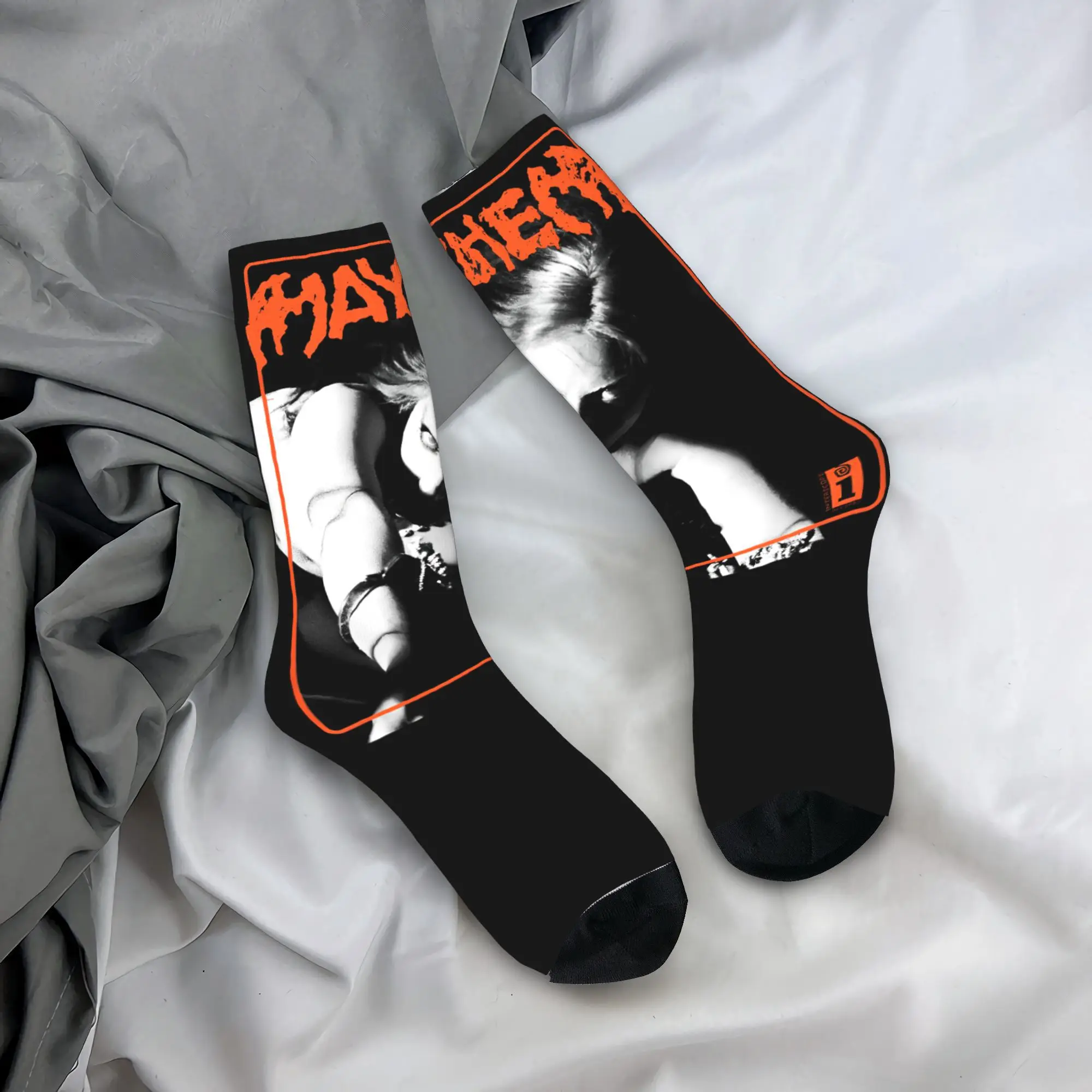 

Couple Socks Lady Gaga The Mayhem Ball Tour 2025 Stockings Anti Slip Soft Socks Spring Vintage Graphic Outdoor Socks