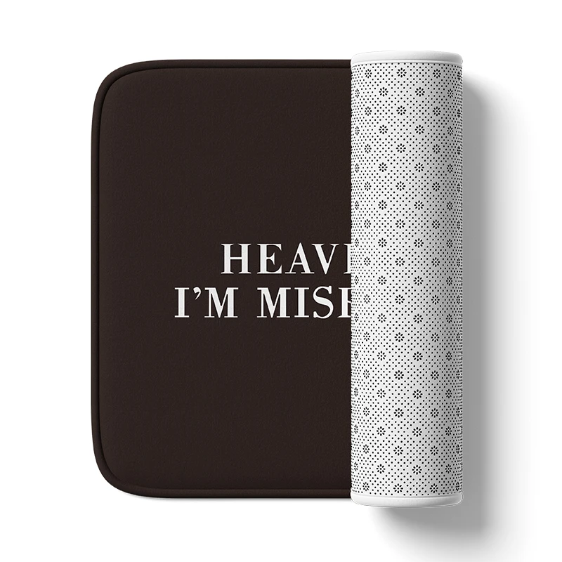 سجادة حمام Aertemisi Heaven Know I'm Mirable Now مع قاعدة غير قابلة للانزلاق ماصة للغاية من الفلانيل