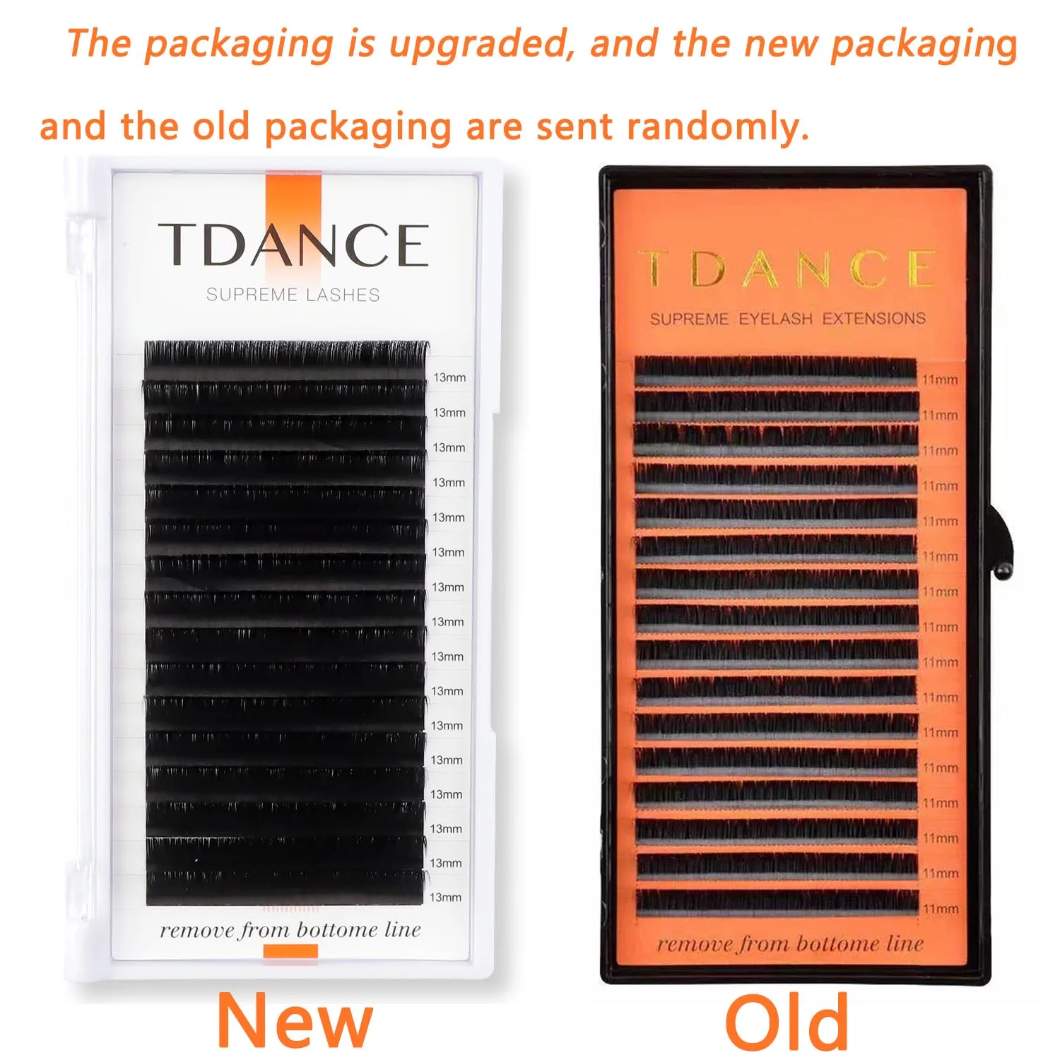 TDANCE 10Case/Lot Individual Eyelashes Extension Supplies False Professional Mink Eyelashes Extensions Russian  Lashes