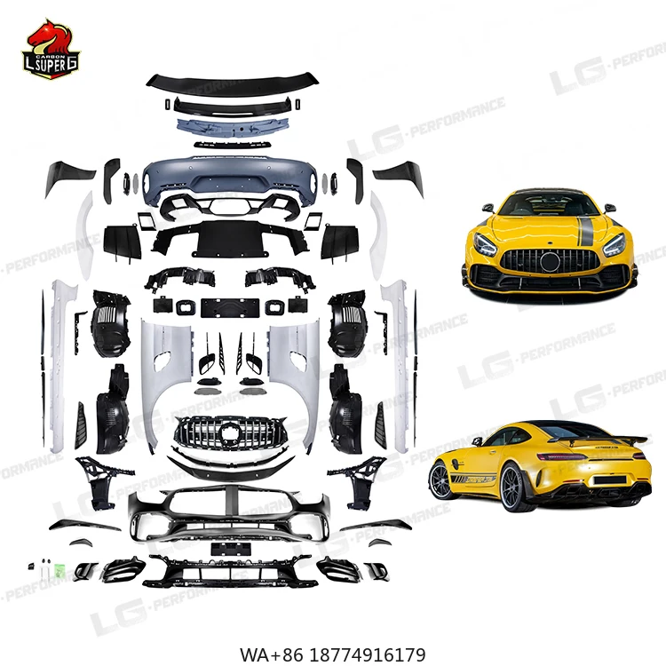 

Автомобильный бампер PP + сухой комплект кузова из углеродного волокна для GT/GTC/GTS/обновления к автомобильному комплекту в стиле PRO