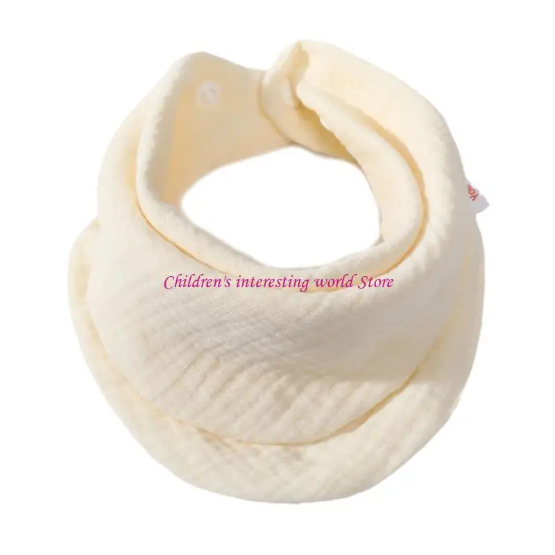 

Cotton Baby Bibs Baby Bandana Drool Bibs for Unisex Boys Girls Solid-Colors 425F