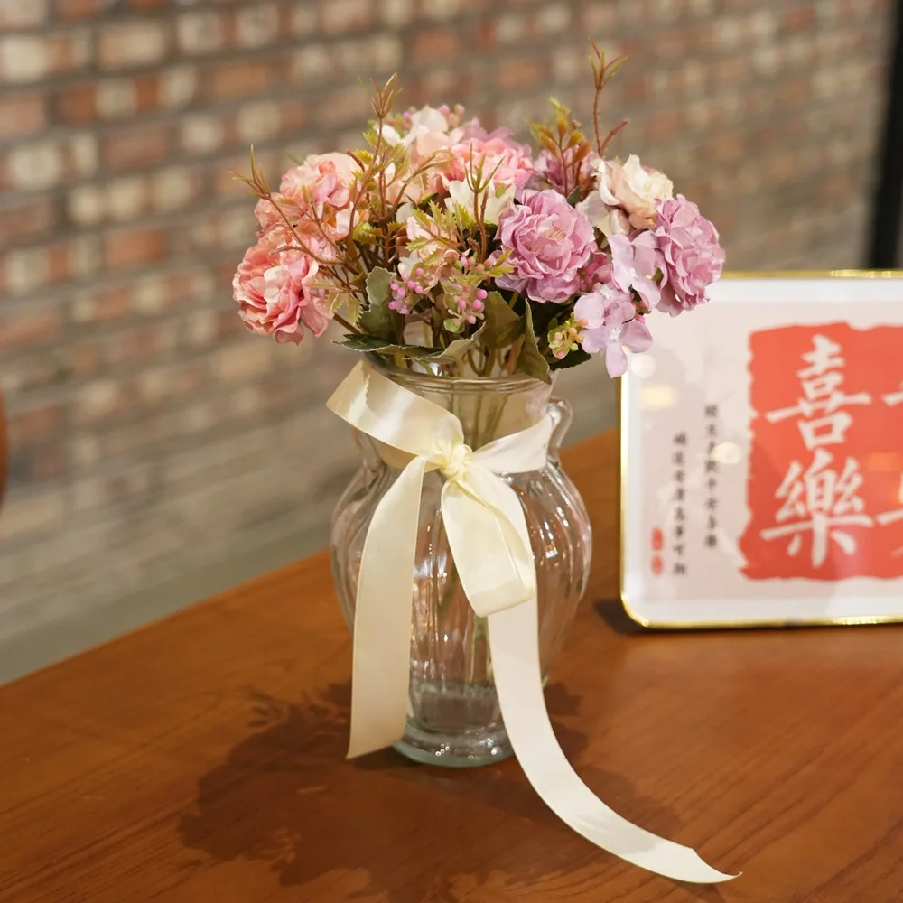 

10 Heads/bunch High-grade Artificial Flower Simulation Rose Flower DIY Home Wedding Decoration Valentine's Day Gift