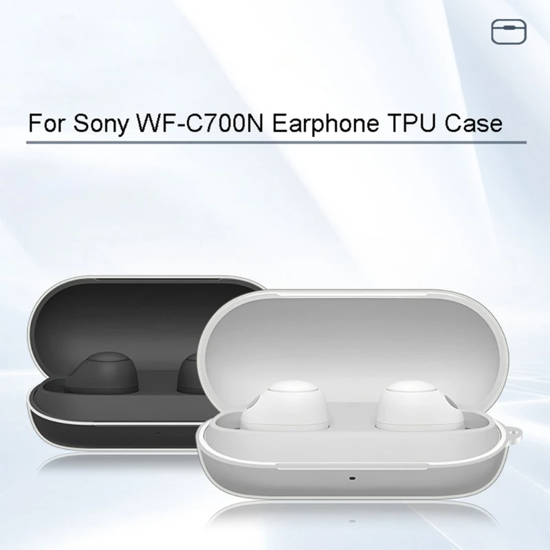 WF-C700N イヤホンカバーシェル 耐衝撃 傷防止 保護スリーブ Sony WF-C700N ハウジング用耐久性のあるイヤホンソフト収納ケース