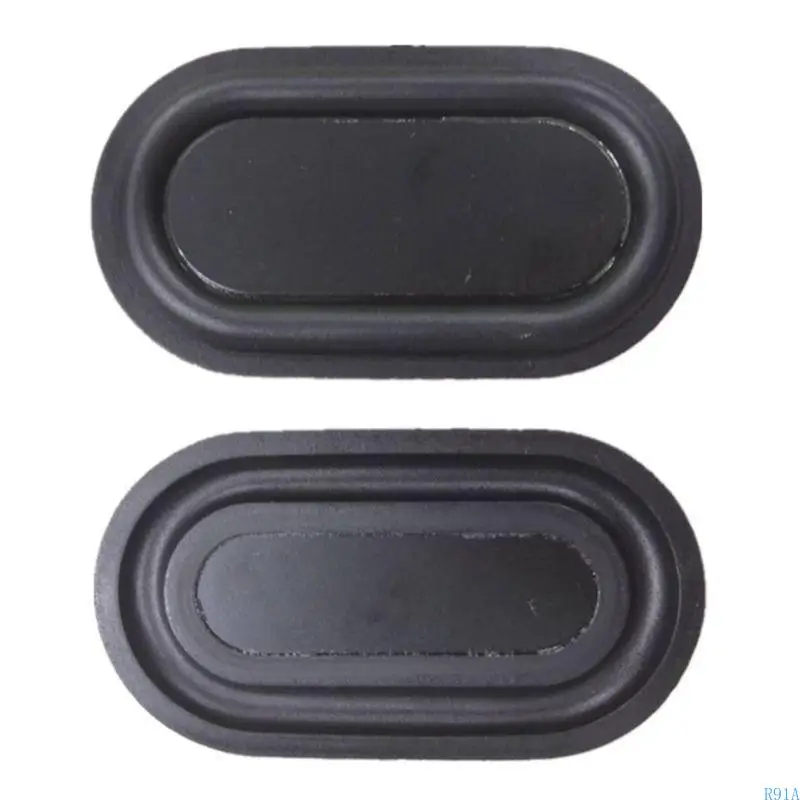 R91a 2pcs Овальная форма басовой диафрагма резиновая динамика пассивная радиаторная басовая вибрационные пластины 2040-6090