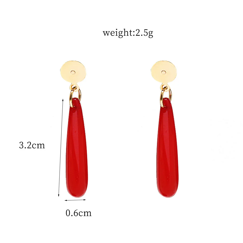 Anime Frieren: Beyond Journey\'s End Red Earrings Frieren At The Funeral Frieren stud Earrings Pendant Frieren Elf Cosplay Gift