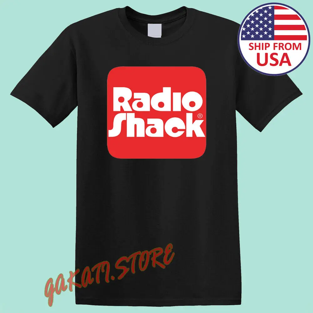 Radio Shack 80's Men's Black T-Shirt Size S-5XL