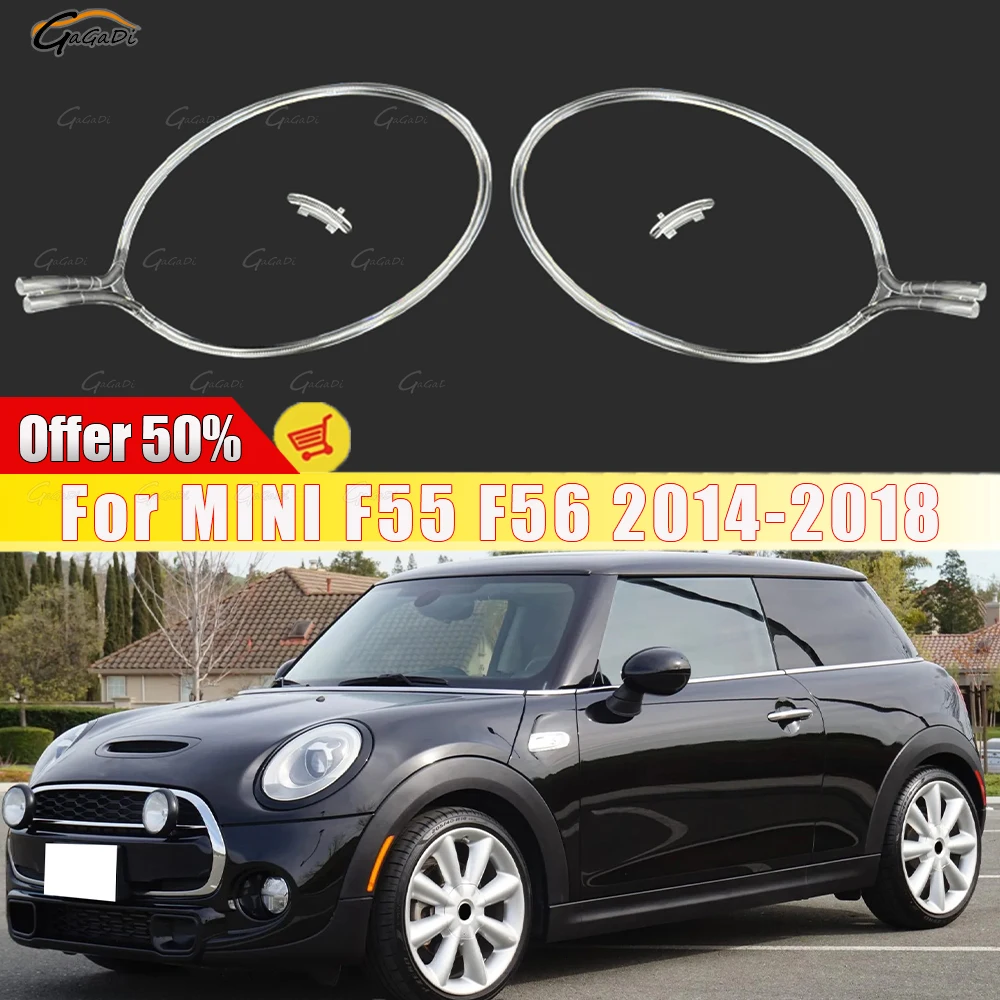 

Для MINI F55 F56 2014-2018: Световодная пластина для дневных ходовых огней, светодиодная направляющая для фар, автомобильные аксессуары