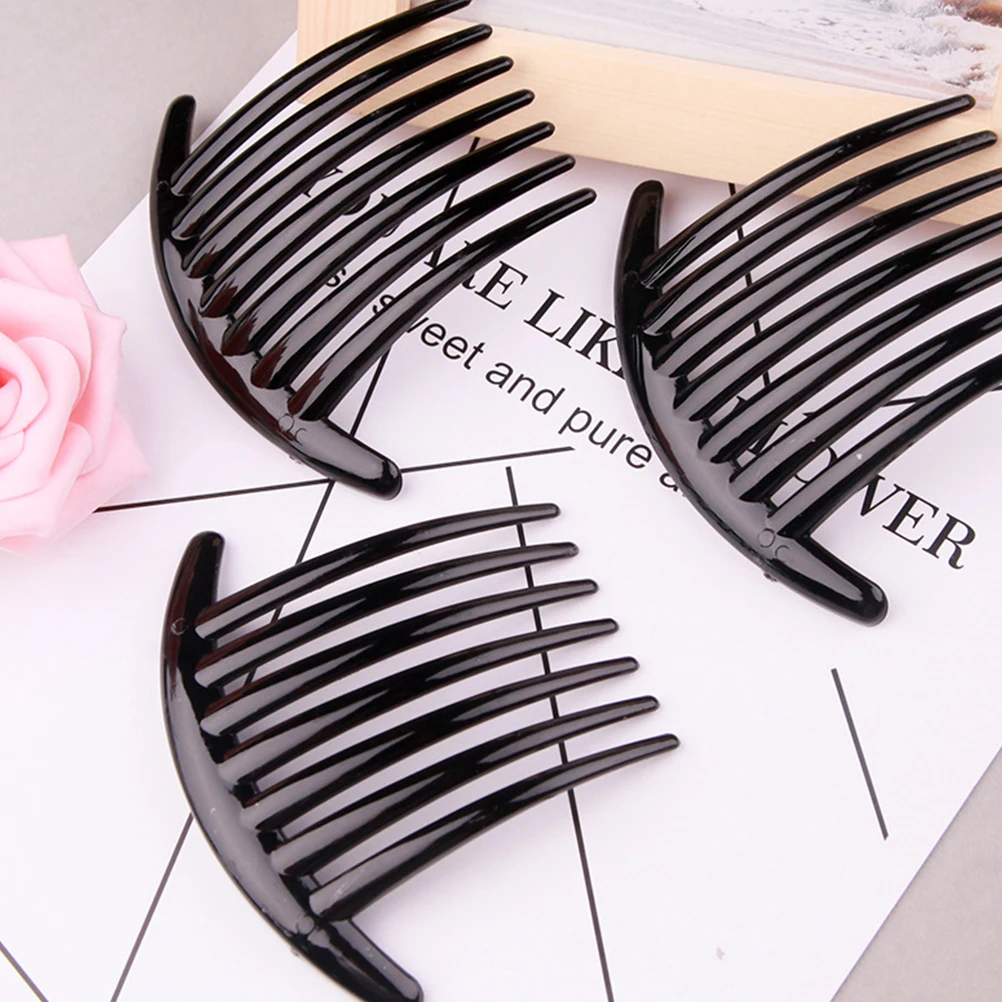 

8 Pcs High Quality Black Plastic Hair Comb Styling Accessories Detangler Hairstyle Combs