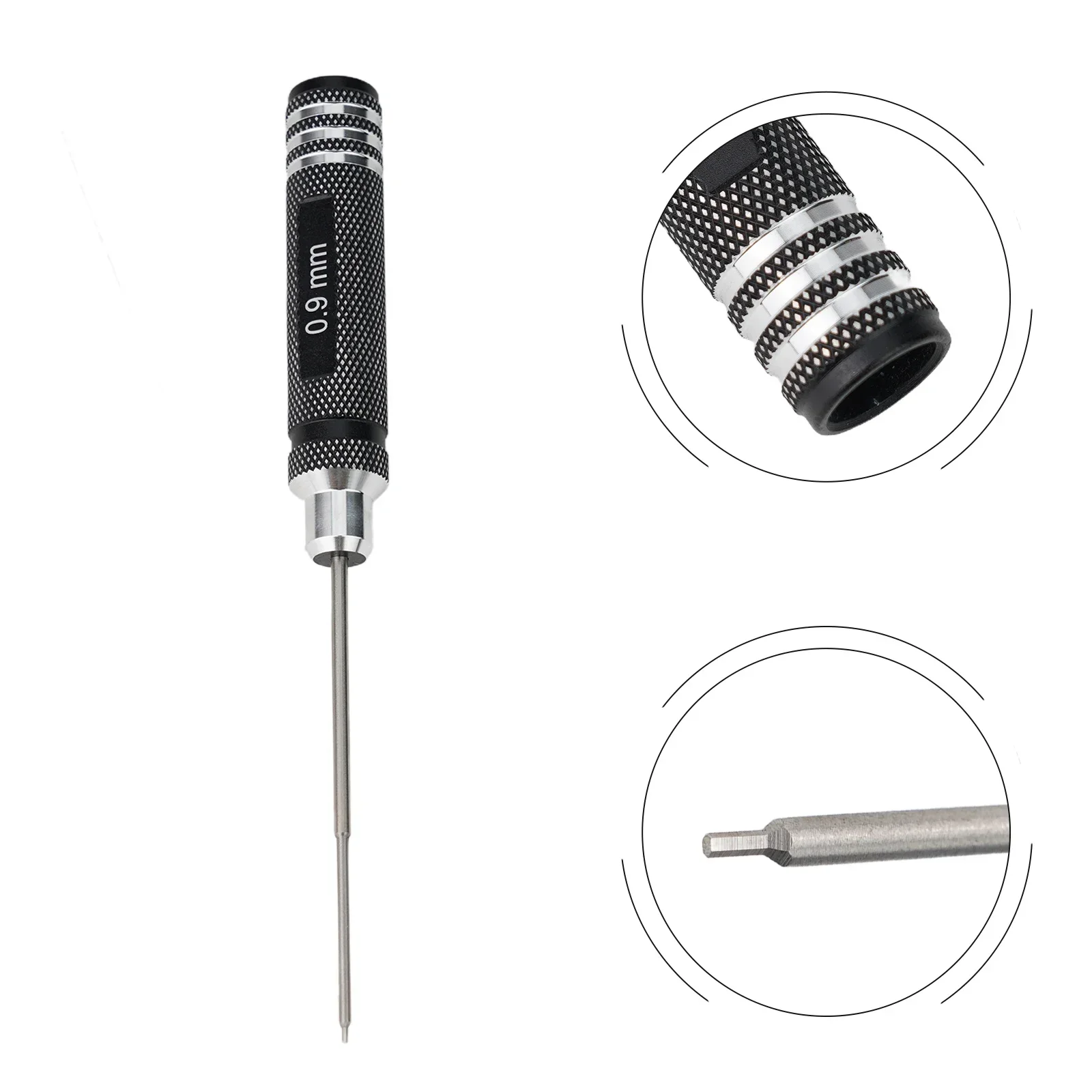 Imagem -03 - Hex Screwdriver For rc Helicopter Steel Hexagon Wrench Helicóptero Avião Carro Drone ar Condicionado 0.9 mm 1.27 mm 1.3 mm 1.5 mm 2.0 mm 2.5 mm 30 Milímetros 1pc