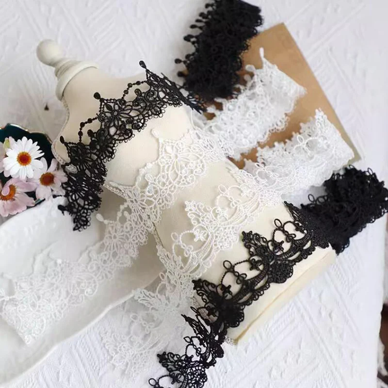 1Yard High Quality Lace Accessories Water Soluble Embroidery Ribbon Sewing Supplies DIY Clothing Sewing Lace 5cm Wide