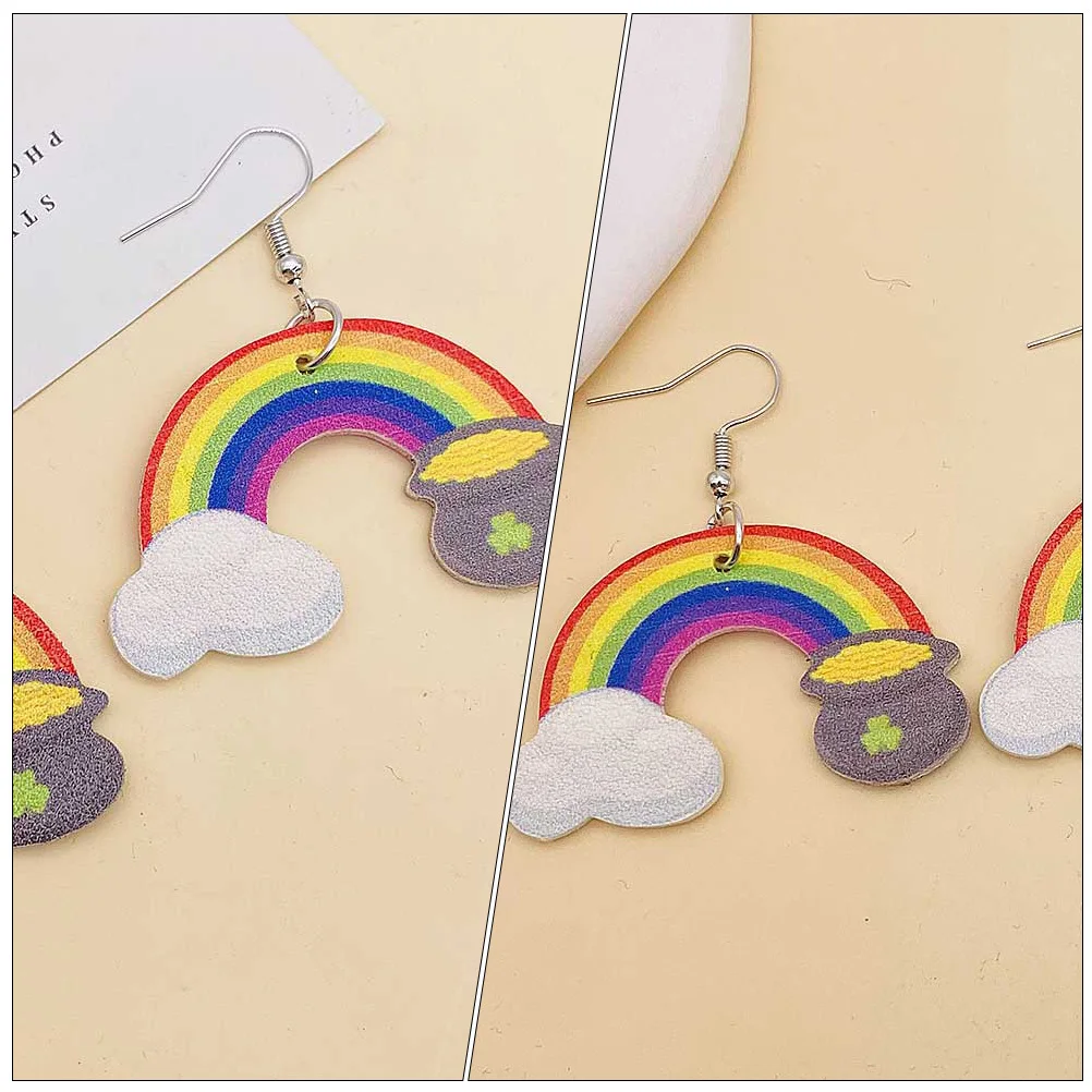 

Rainbow Cloud Earrings Stylish Drop Dangle For Women Festival Jewelry Gift Party Ear Pendant Fashion Decorative Earrings