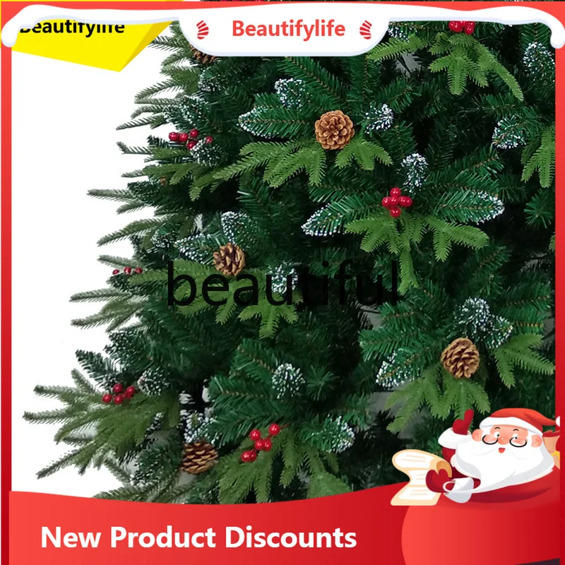 

A48 Смешанная рождественская елка с зашифрованным заостренным распылением, белая большая напольная автоматическая елка Рождественская елка