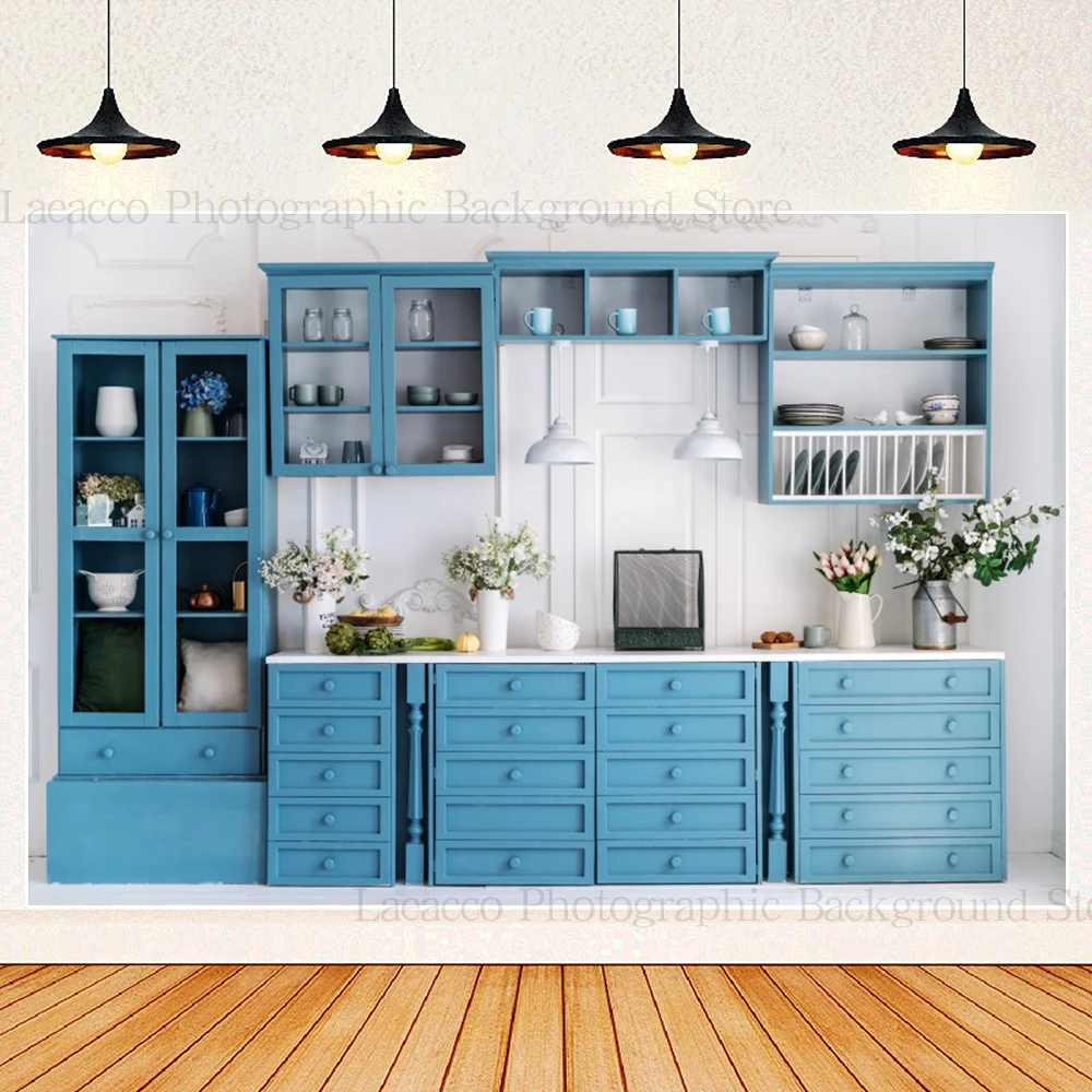 مشهد المطبخ التصوير خلفية مطعم تجهيزات المطابخ الشيف حفلة راية الأطفال عيد ميلاد صورة خلفية استوديو الصور الدعامة