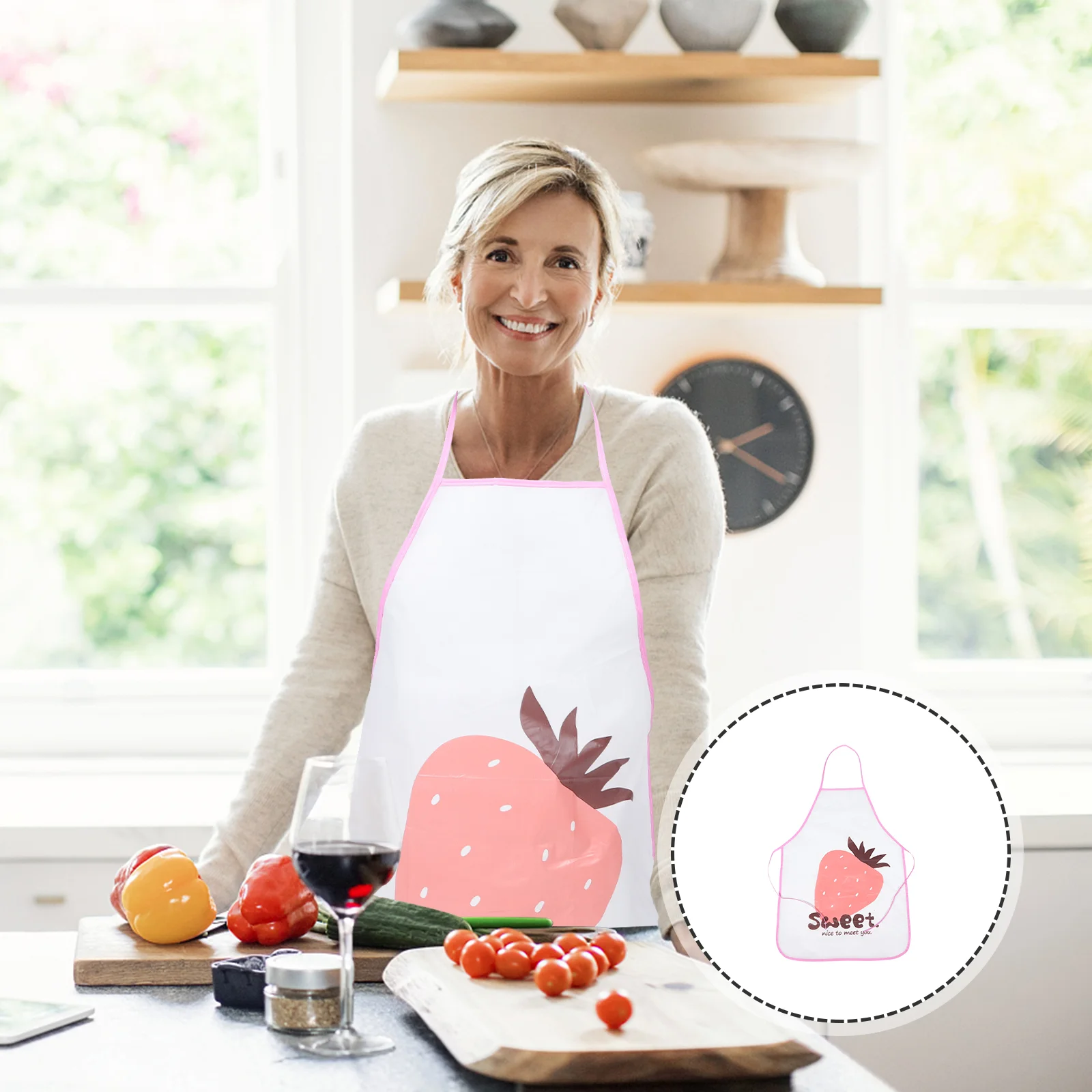 Disposable Waterproof Enclosure Decorative Apron Aldult Adult Kitchen Cooking Sleeveless