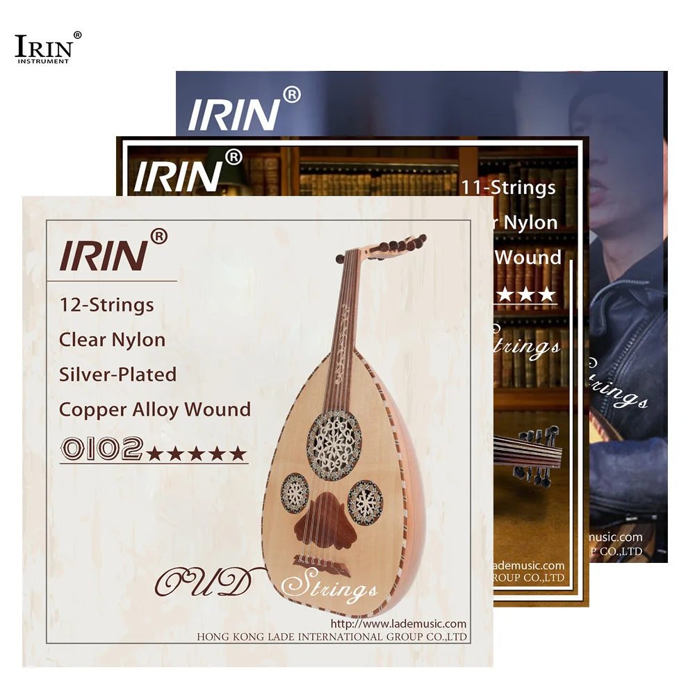 IRIN OUD Strings Turkey Oud Arab Lute Strings O102 12 Courses Strings Clear Nylon And Silver-Plated Copper Alloy Wound String