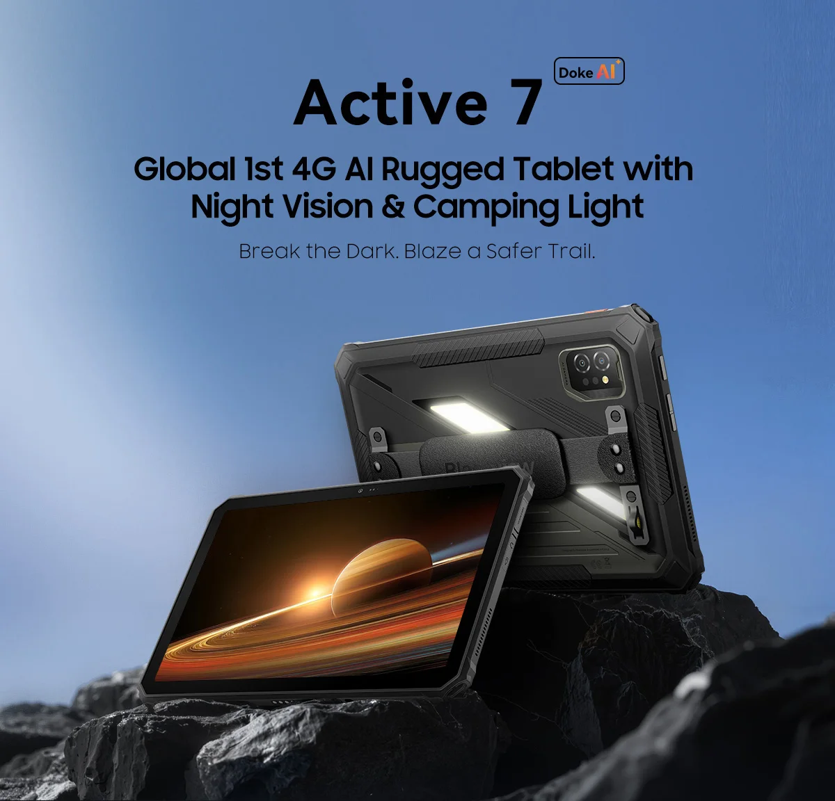 BlackView Active 7 11'' Rugged Tablet [charger not included]Android 15 24GB(8GB+16GB)+128GB Night Version IPS 10000mAh 45W NFC