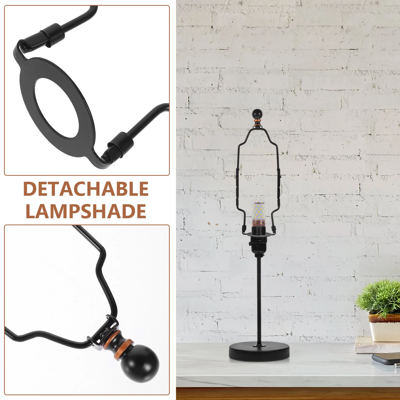 

Floor Lamp Bracket Harp Lampshade 10.5 Inch Black Y Shape St Heavy Duty Iron Compatible Bulbs Stylish Home Decor