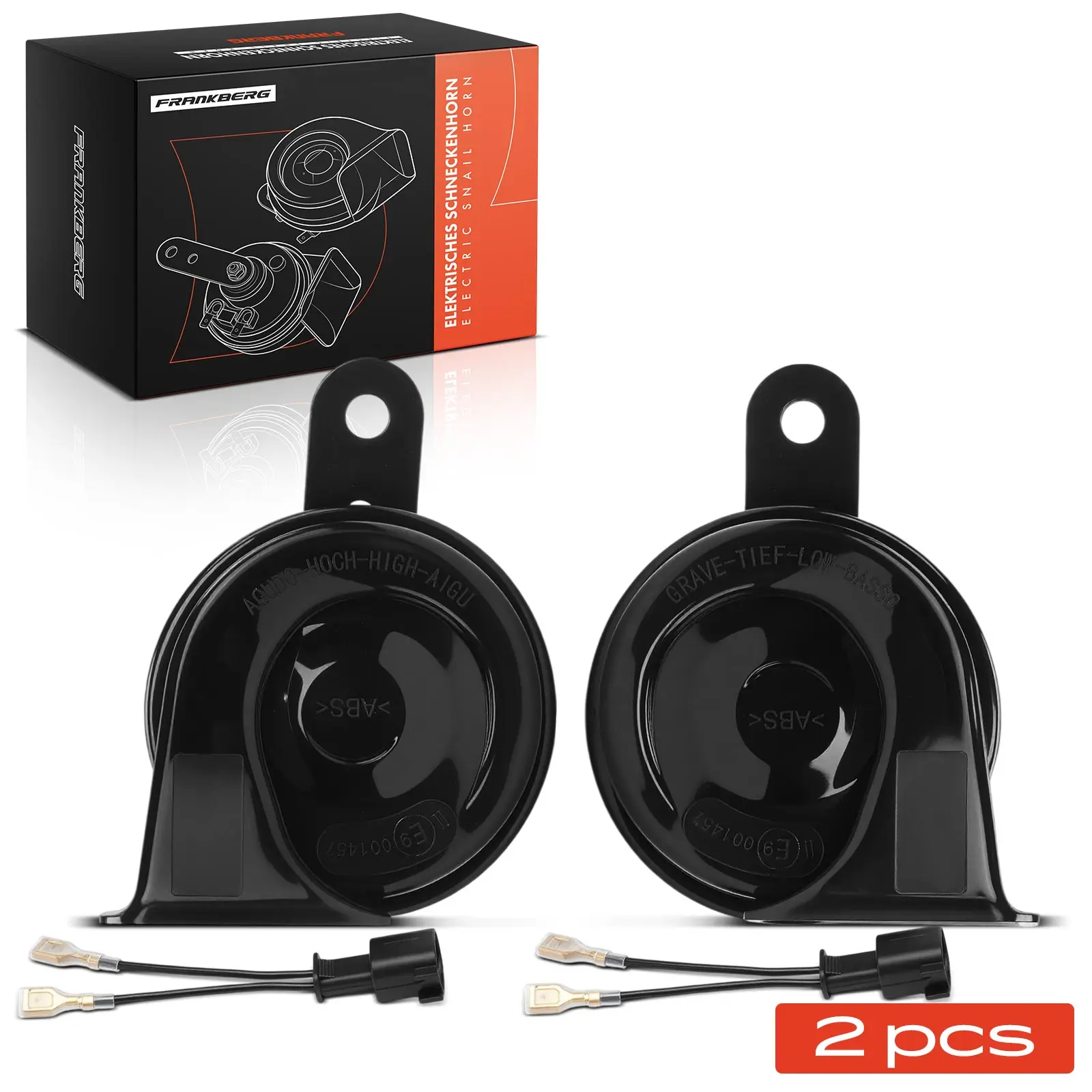 Frankberg 2x Disc Horn claxon voor Chevrolet Captiva Spark Aveo Trax