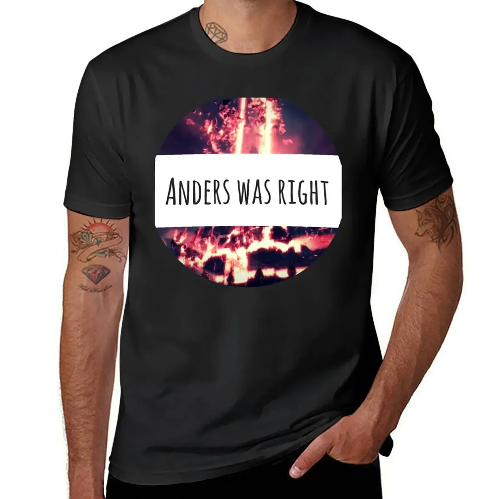 Anders Was Right T-Shirt anime tshirt vintage anime shirt mens t shirts