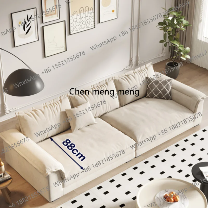 Fancy High Back Sofa Luxury Simple Designer Nordic Daybed Floor Sofa Pillows Human Modern Salon Meuble Apartment Furniture