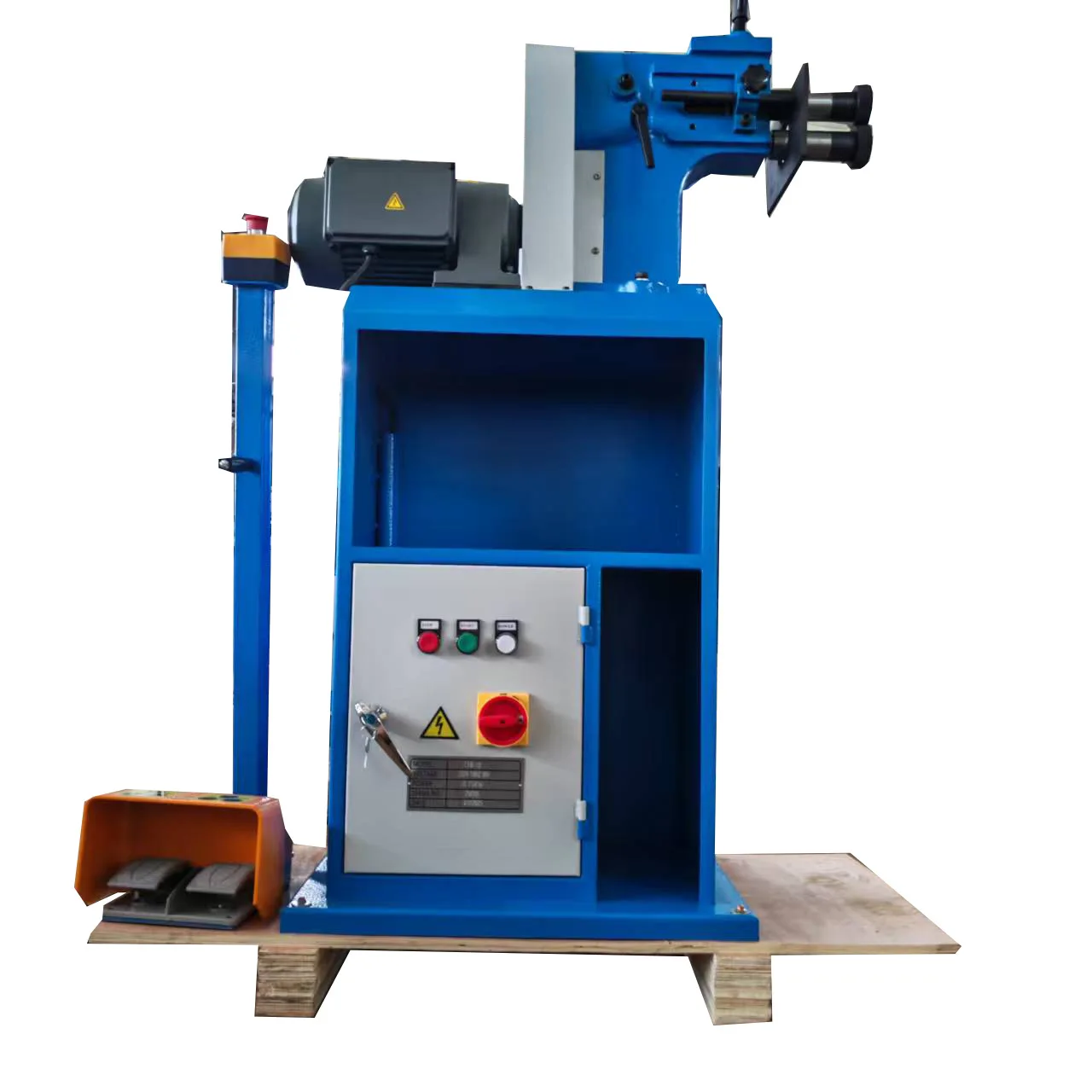 

ETB-12 Electric Reel Machine, Round Tube Rib Press, Metal Rolling Forming