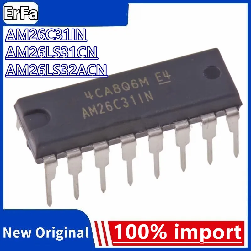 

10pcs 100% New IC AM26C31IN AM26LS31CN AM26LS32ACN DIP-16 in-line chip