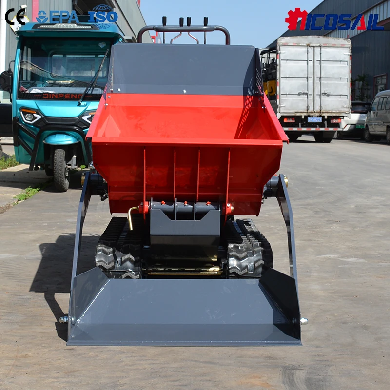 

Заводская цена, на заказ, 500 кг, резиновые гусеницы, гусеничный самосвал, 6.5 л.с., гидравлический мини-транспортер