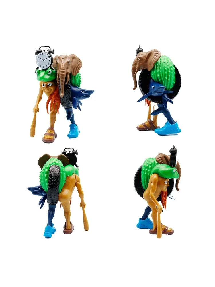 Nouveau Tung Tung Tung Sahur Tralalero Tralala italien Brainrot monstre Fusion édition Anime figurine dessin animé ornement jouet cadeau