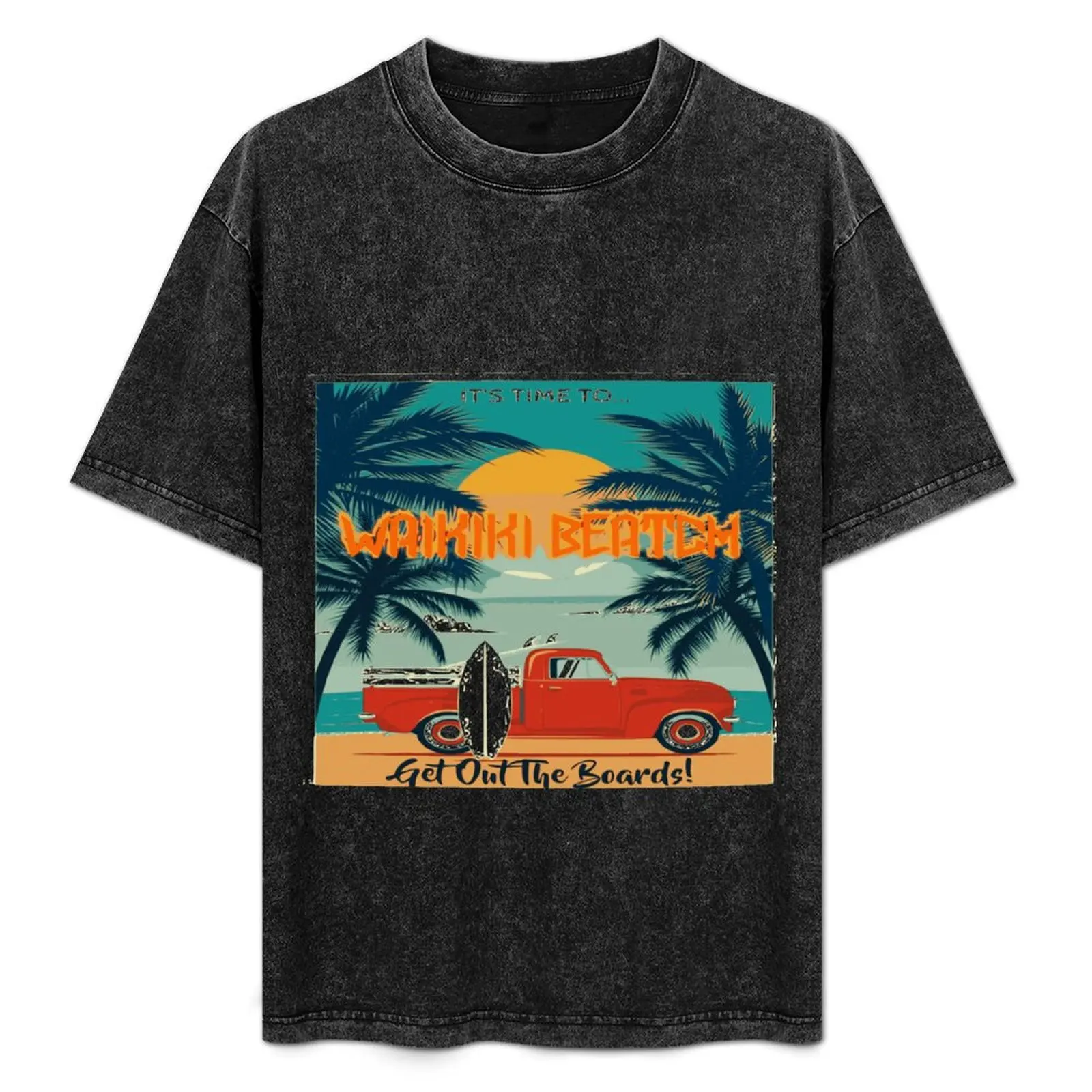 

waikiki T-Shirt hippie clothes cotton graphic tees kawaii clothes mens graphic t-shirts funny