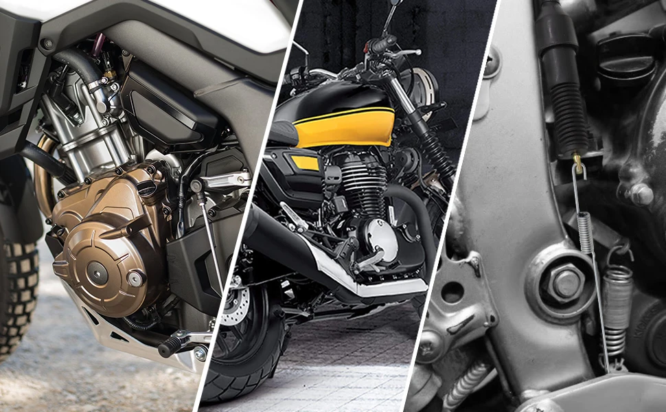 Universeller hinterer Bremslichtschalter, Brems-Stopplichtschalter für Honda, Kawasaki, Suzuki, Yamaha, Harley, Motorrad, Fahrrad, ATV, Roller – Detail 1