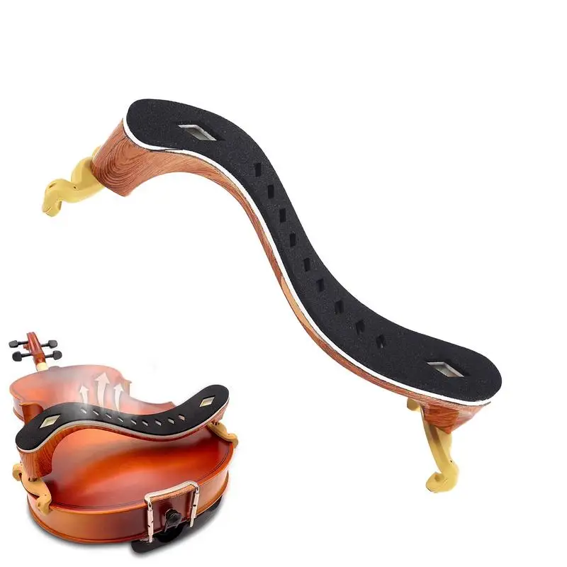 Violin Shoulder Rest 3/4 Soft Padding Shoulder Rest Violin Parts High Strength Sponge Adjustable Shoulder Rest Violin