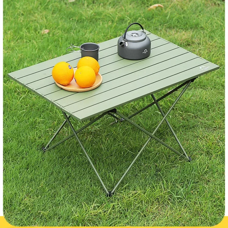 Outdoor Lightweight Folding Rack Aluminum Alloy Egg Roll Table Portable Barbecue Chair Practical Picnic Equipment Stable Firm