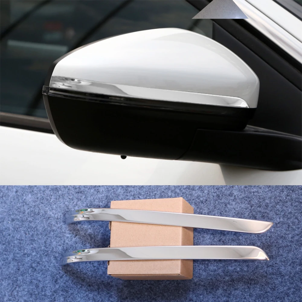 Car Chrome Styling For 2017-2022 Peugeot 3008 5008 Side View Door Wing Mirror Trim Garnish