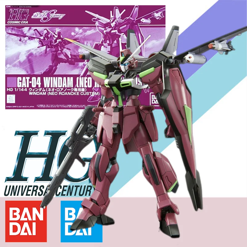 

Bandai Original 1/144 HG UNIVERSALCENTURY Pb Limited GAT-04 WINDAM NEO ROANOKE CUSTOM Anime Action Figure Assembly Model Kit Toy