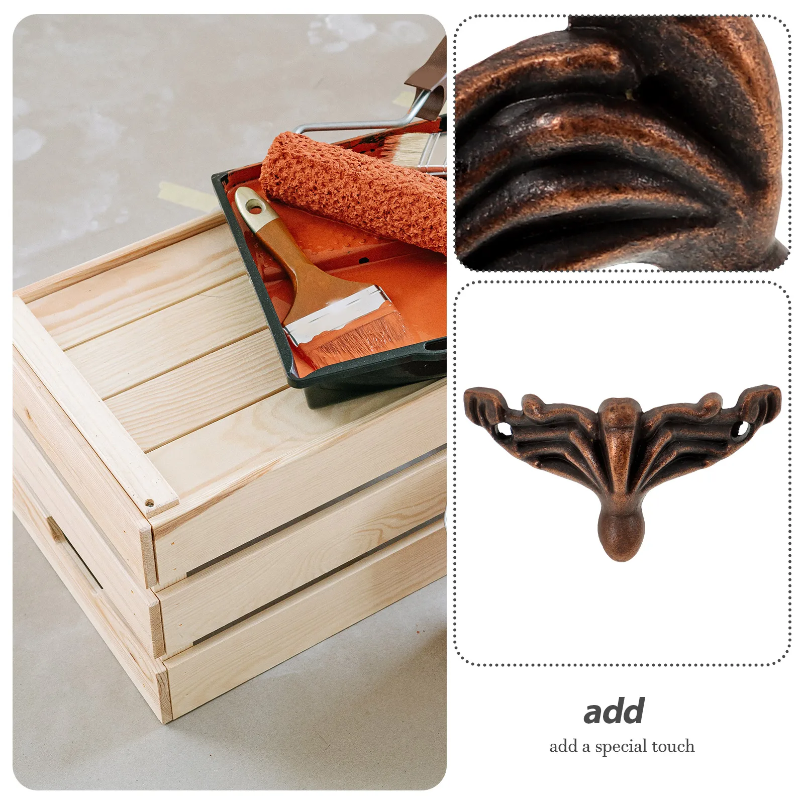 

20PCS Retro Zinc Alloy Furniture Legs Sofa Support Feet Replacement Accessories Durable Sturdy Legs