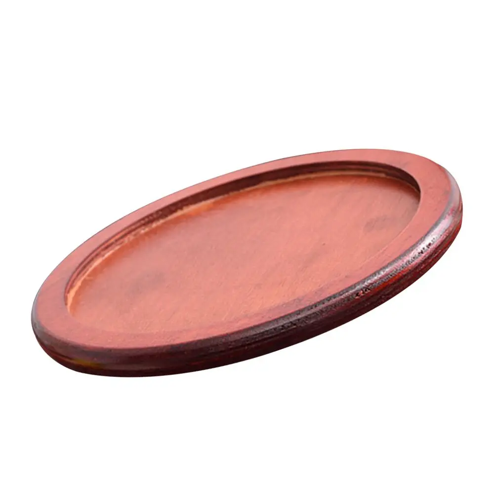 

Wooden Heat resistant Pot Holder Thickened Base Tray Simple Casserole Kitchenware Round Safe Smooth Edge Long lasting