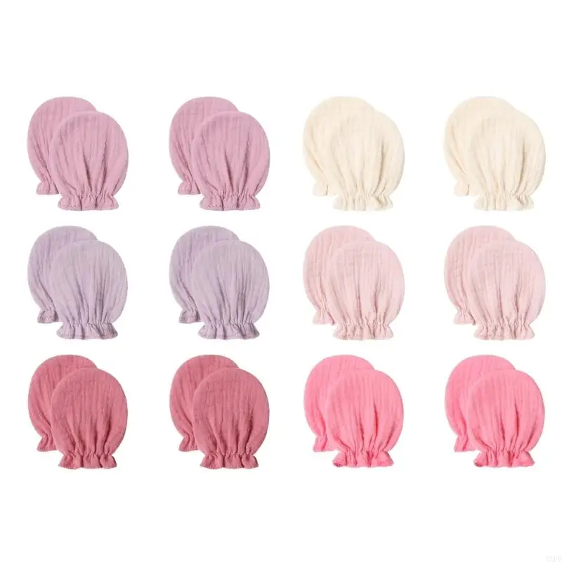 1-セットの幼児保護ミトンソフトコットン幼児手袋日常着やアウトドア活動の傷を防ぎます