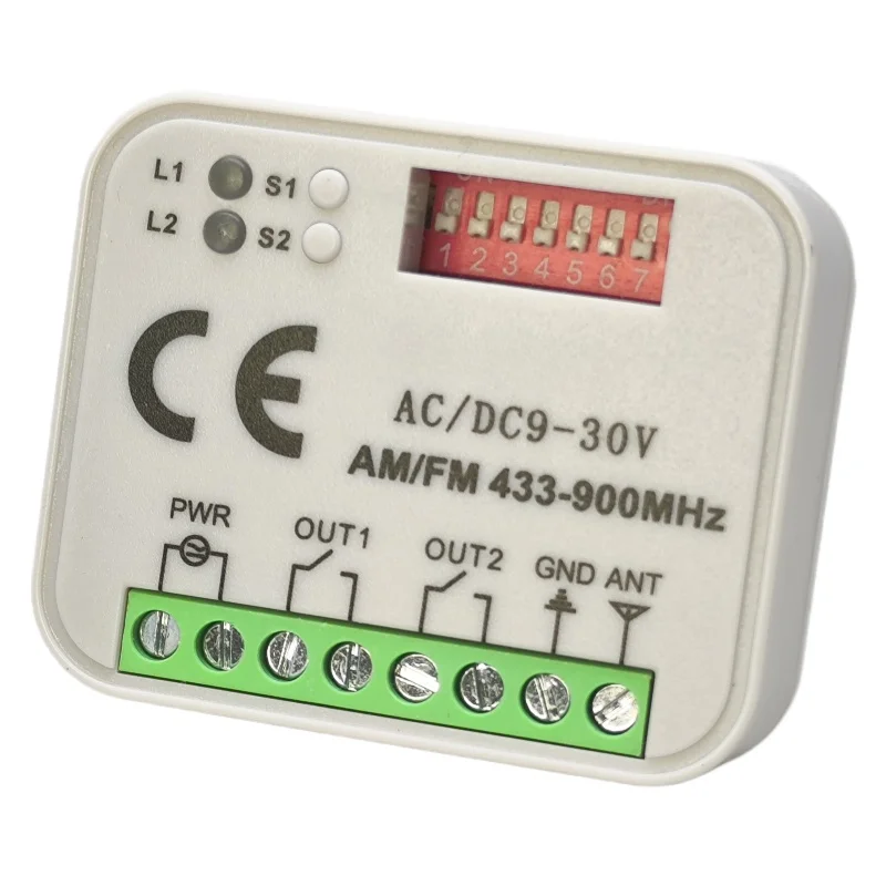 Remote Control Switch Receiver 433mhz 868mhz 300 315 318 390mhz  Multifrequency AC/DC 9-30V Garage Gate Receiver