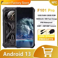 FOSSiBOT F101 PRO Smartphone 8GB 128GB 18W Fast Charge Mobile Phone 8GB 128GB 10600mAh Battery Android 13 Cellphone NFC