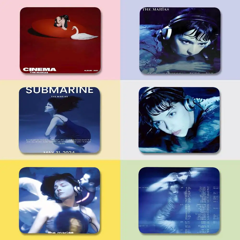 

Коврик для мыши THE M-MARIAS SUBMARINE Band 25X29, маленький квадратный коврик для компьютера, офиса, игр, резиновый противоскользящий коврик для мыши, настольный коврик