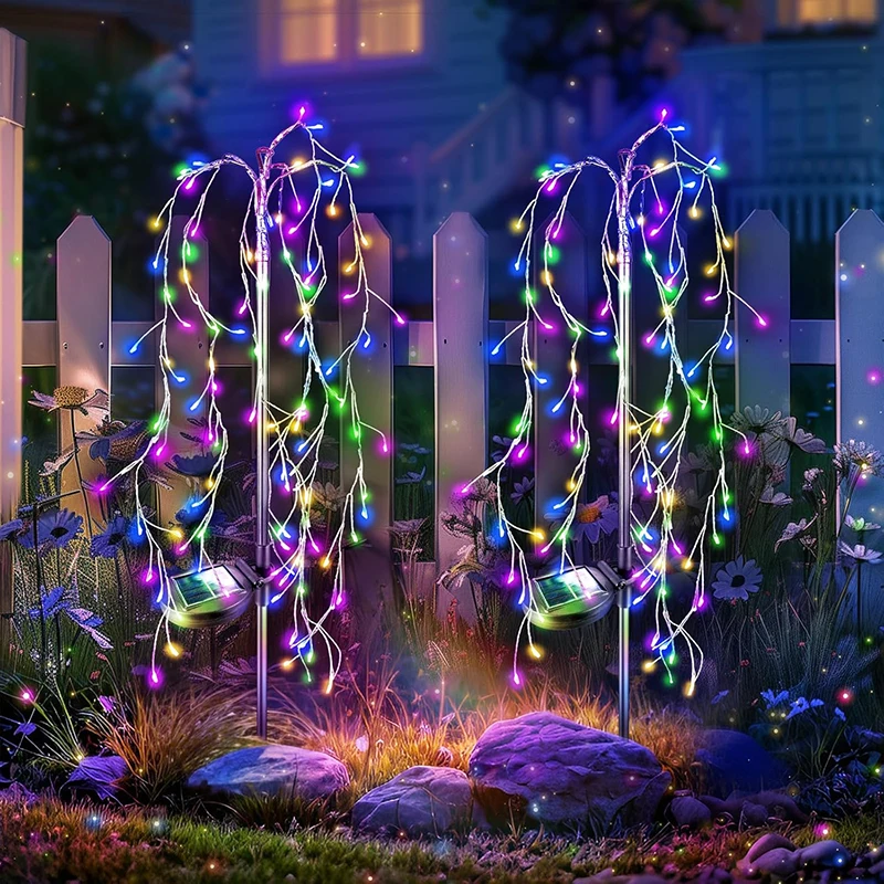 

Solar Firework Light Waterproof Outdoor 8 Modes Fairy String Light Christmas Garden Decoration Patio Path Decor Gardening Gifts