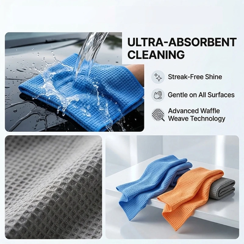 Soft Microfiber Motorcycle Car Drying Towel With Quick Absorption Technology R6FB